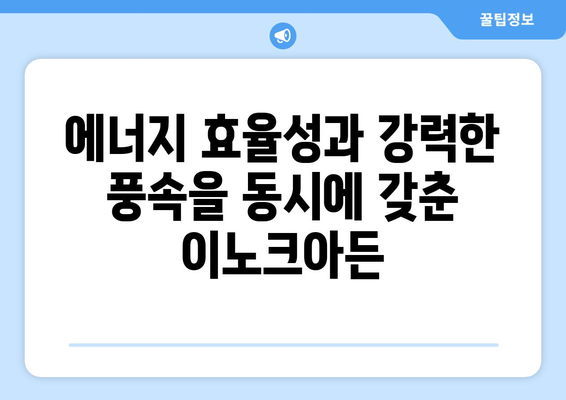 날개 없는 선풍기 이노크아든: 독특한 디자인과 성능