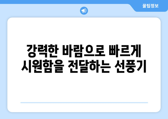 미니 손선풍기 디로: 휴대용 무선 핸디선풍기의 강점