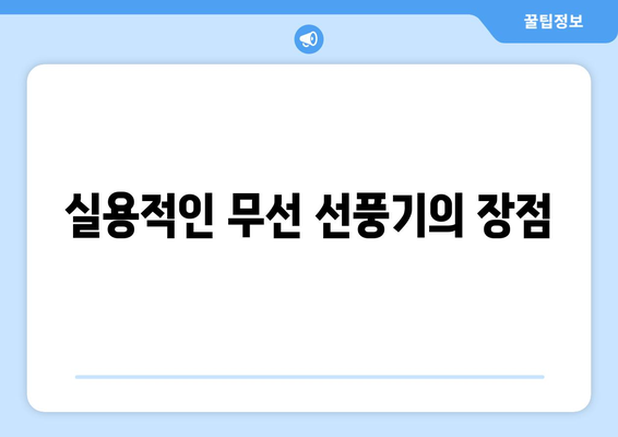 캠핑 선풍기: 서큘레이터 선풍기의 무선 편리함