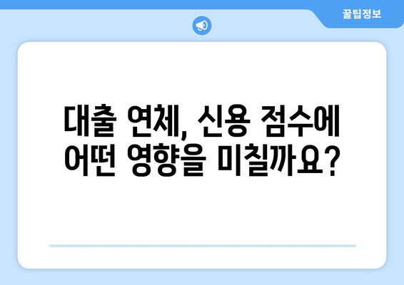 대출 연체가 신용 점수에 미치는 장기적 영향