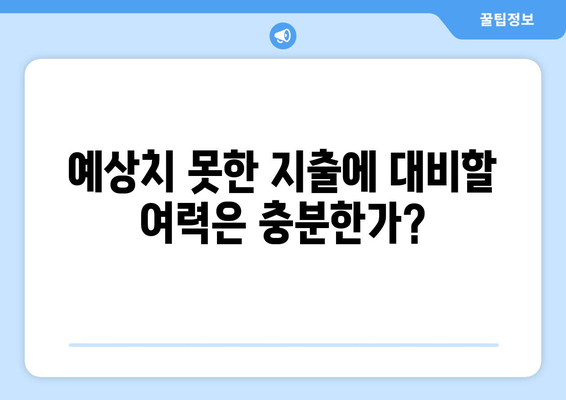 대출 이용 후 재정 상태 점검하기