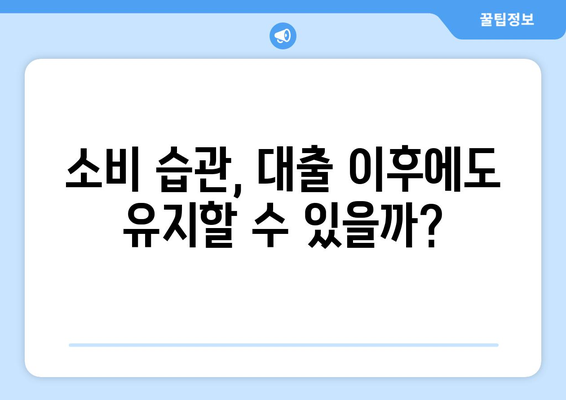 대출 이용 후 재정 상태 점검하기