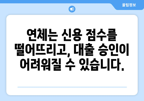 대출 연체가 신용 점수에 미치는 장기적 영향